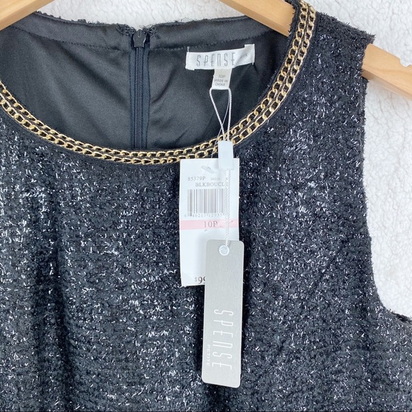 NWT SPENSE Petite Sleeveless Dress w/ Peplum 10P - Picture 4 of 7